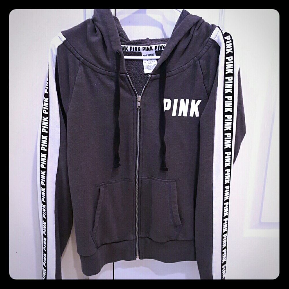 PINK size medium zip up Hoodie